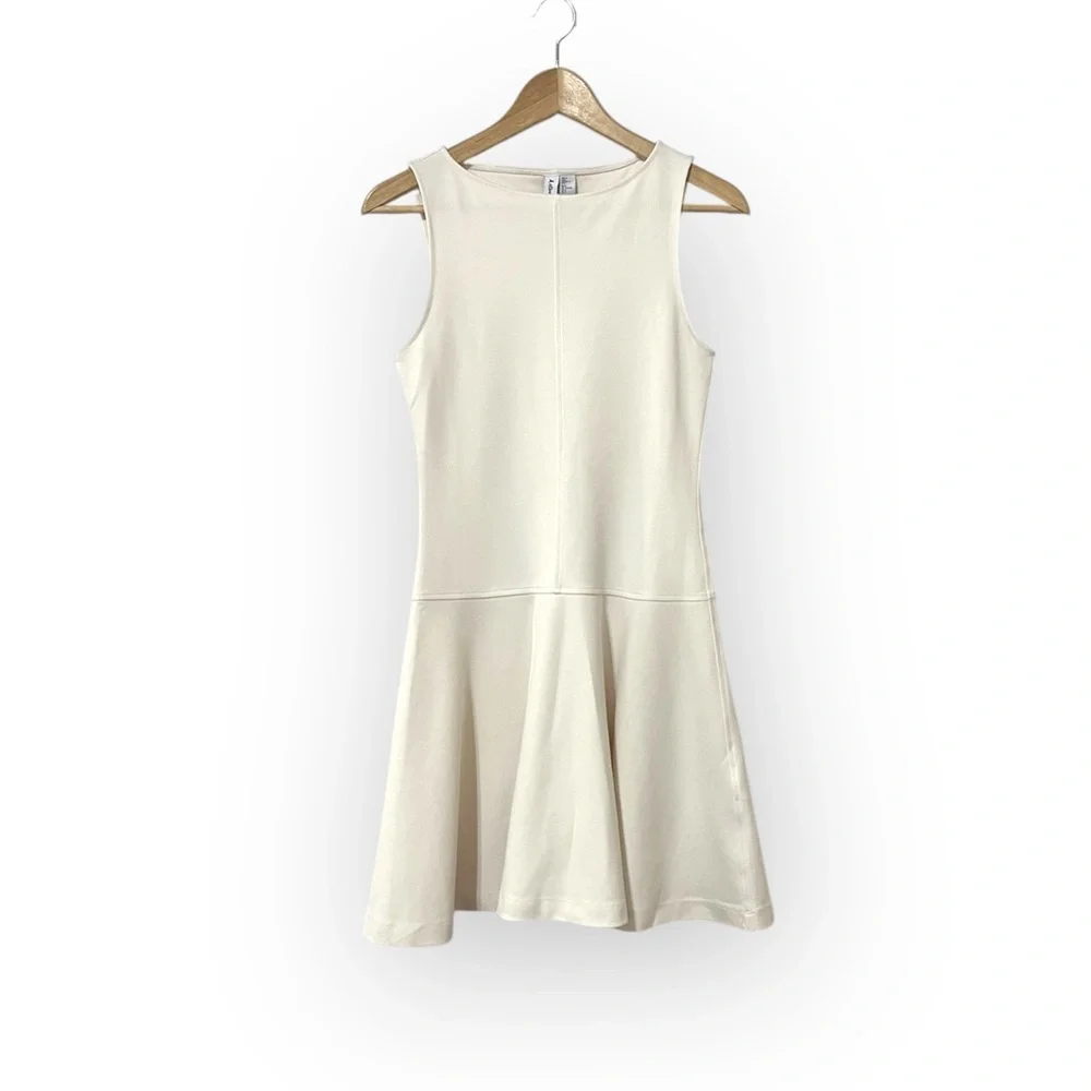 & Other Stories SLEEVELESS A-LINE MINI DRESS SMALL IVORY